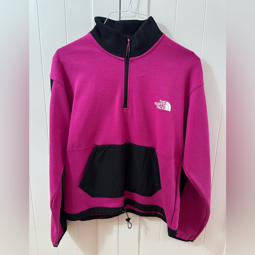 The North Face Pink and Black Sweatshirt